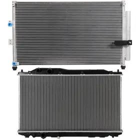12769021 Goodypartsparts Radiator Ac Condenser Cooling For 2006-2011 Acura Csx Honda Civic