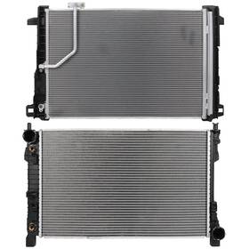 Goodypartsparts 12769024 Radiator Ac Condenser Cooling Kit Aluminum For 2008-2009 Mercedes-benz C230