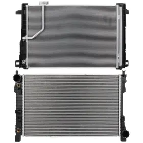 12769024 Goodypartsparts Radiator Ac Condenser Cooling Kit Aluminum For 2008-2009 Mercedes-benz C230