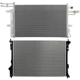 12769051 Goodypartsparts Radiator Ac Condenser Cooling For 2013-2018 Ford Flex Lincoln Mkt