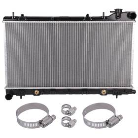Goodypartsparts 12798464 For 2003-2008 Subaru Forester Aluminum Radiator With Universal Oil Hose Clamps Kit