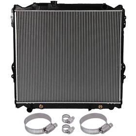 Goodypartsparts 12798486 For 1996-02 Toyota 4runner Aluminum Radiator With Universal Oil Hose Clamps Kit