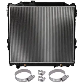 12798486 Goodypartsparts For 1996-02 Toyota 4runner Aluminum Radiator With Universal Oil Hose Clamps Kit