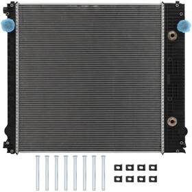 Goodypartsparts 12820408 Aluminum Truck Radiator For 2008 2009 2010-2012 Freightliner Business Class M2