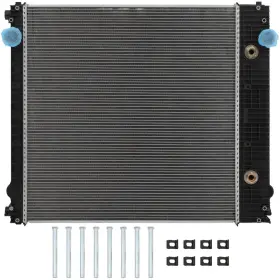 12820408 Goodypartsparts Aluminum Truck Radiator For 2008 2009 2010-2012 Freightliner Business Class M2
