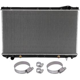 Goodypartsparts 12856362 Radiator For 1994-1996 Lexus Es300 With Universal Oil Hose Clamps Kit Cu1746