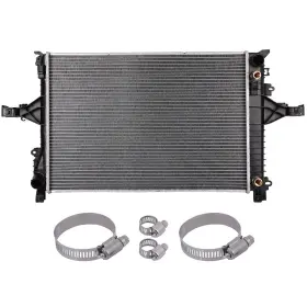 12856366 Goodypartsparts Radiator For Volvo V70 S60 2001-2007 With Universal Oil Hose Clamps Kit Cu2805