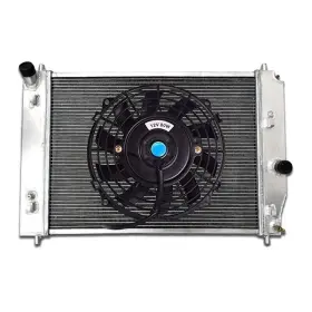 Gpi Racing 624339326183 Aluminum Radiator And Fan For Chevy Corvette C6 V8 Manual Mt 2005-2013 12 11 10 09