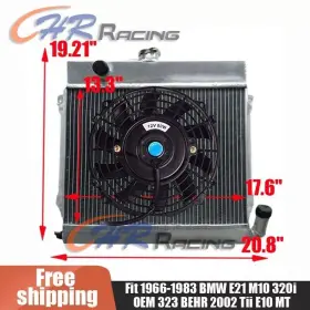 Gpi Racing 624339327036 3row For Bmw E34 525 525i 530 M50 Engine 1986-1996 Mt Aluminum Radiator 1994&fan