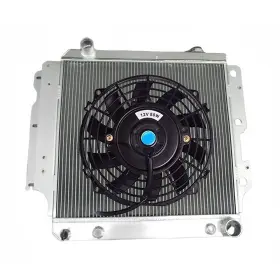Gpi Racing 624339334959 3 Row Aluminum Radiator Fan For 1987-2006 Jeep Wrangler Yj Tj V8 Conversion