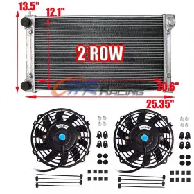 Gpi Racing 624339345597 For Vw Golf Mk1 Mk2 Gti Scirocco Rabbit Cabriolet 1.6l 1.8l 8v Radiator Fans Mt