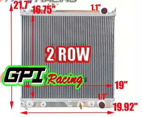 6dsd6d6 Gpi Racing 2 Row Aluminum Radiator For 1994-1997 Geo Tracker/1992-1998 Suzuki Sidekick 1.6l