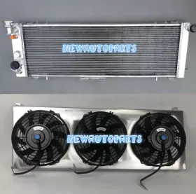 89nr5h Gpi Racing 3 Row Aluminum Radiator Shroud Fan For 1991-2001 Jeep Cherokee Xj Comanche 4.0l