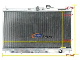 Dpi19 Gpi Racing Aluminum Radiator For Honda Prelude 1993-1996 Accord 1990-1993 Se Ex L4 2.2l At