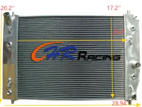 H6ck8t3 Gpi Racing Aluminum Radiator For 2005-2013 Chevy Corvette C6 V8 Double Oilcooler 2012 2011