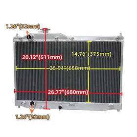 Gpi Racing Mt1-21pa0002shar Aluminum Radiator Fit Honda S2000 S2k Ap1 Ap2 2000-09 08 Performance