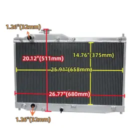 Mt1-21pa0002shar Gpi Racing Aluminum Radiator Fit Honda S2000 S2k Ap1 Ap2 2000-09 08 Performance