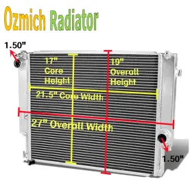 Mt1-263ear Gpi Racing 2 Rows Aluminum Radiator For 1992-99 Bmw E36 320i 323i 325i 328i Manual Mt