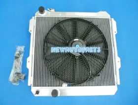 P2s5f5v Gpi Racing Aluminum Radiator And Fan For Toyota Hilux Ln85 Ln60 Ln61 Ln65 2.4ltr Diesel 84-91