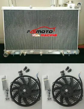P9f5 Gpi Racing For 2003-08 Subaru Forester Xs Sg5 Ej25 2.5l At Non Turbo Aluminum Radiator Fans