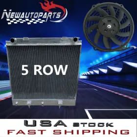 Pj6p6c Gpi Racing 5 Row Radiator Fan For Land Rover Range P38 2.5td Turbo Diesel Bmw Engine