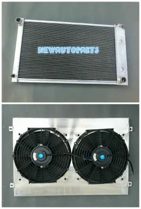 S5f3 Gpi Racing 3 Row Aluminum Radiator And Shroud Fan For Pontiac Firebird / Trans Am 1970-1981