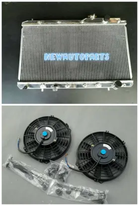 U5c1a3 Gpi Racing Aluminum Radiator Fans For Honda Crv Cr-v 2.0 L4 4cyl 1997-2001 00 99 At