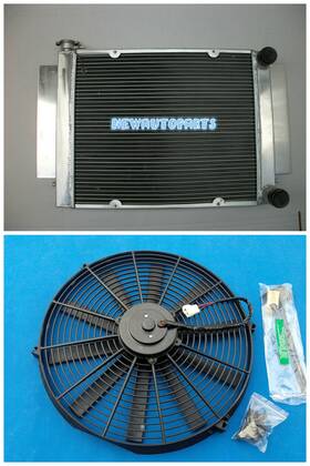 Gpi Racing U8c3 Aluminum Radiator And Fan Without Heater Hose For Mazda Rx2 Rx3 Rx4 Rx5 69-83 Mt