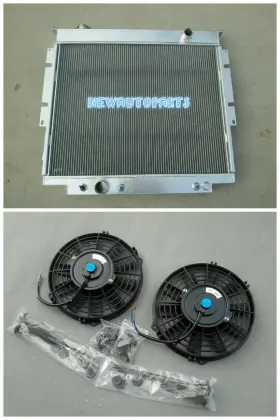 V5y8 Gpi Racing 3 Rows Aluminum Radiator Fans For 1983-1994 Ford F250 F350 V8 Diesel 6.9l 7.3l