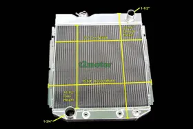 65ford High Performance Cu251 Cc251 3row Radiator For 1960-66 Mustang/falcon/econoline/mercury Comet Ranchero