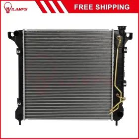 10765459 Hilamps For 1997-1999 Dodge Dakota 3.9l 1998-1999 Durango 5.9l Aluminum Radiator