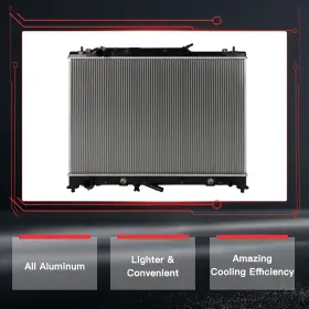 10867520 Hilamps For 2007 Mazda Cx-9 3.5l 2008-2015 3.7l Aluminum Radiator