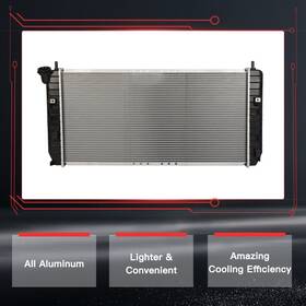 Hilamps 10867525 For 2006-2008 Buick Lucerne Cx Cxl 4-door 3.8l V6 Aluminum Radiator