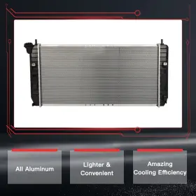 10867525 Hilamps For 2006-2008 Buick Lucerne Cx Cxl 4-door 3.8l V6 Aluminum Radiator