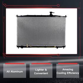Hilamps 11379433 For 2008-2009 Hyundai Santa Fe Gl 2.7l Replacement Aluminum Ac Radiator