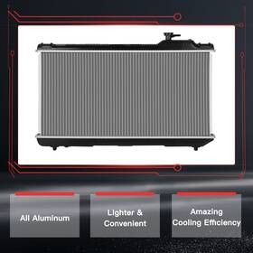 Hilamps 11379625 For 1996 1997 Toyota Rav4 2.0l L4 Cu1859 Downflow Aluminum Radiator Replacement