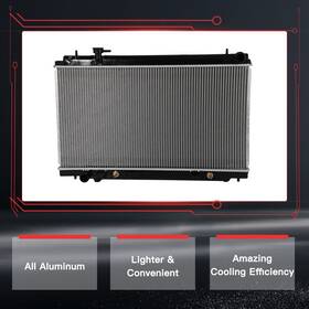 Hilamps 11379925 For 2003 04 05 2006 350z 3.5l V6 Fast Free Shipping Cu2576 Aluminum Radiator