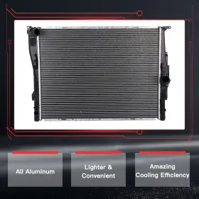 11379954 Hilamps Aluminum Radiator Replacement For 06-12 Bmw 128 135 325 328 330 Z4 Series Cu2882