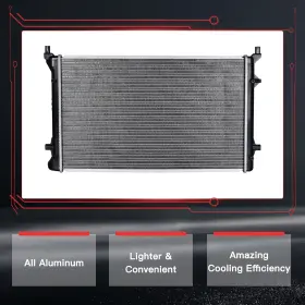 11380271 Hilamps For Volkswagen Golf Jetta Rabbit 2.5l 2006-2008 Cu2995 Aluminum Radiator