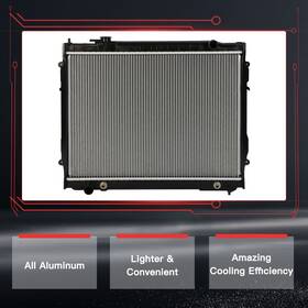 Hilamps 11380387 For 1995-2004 Toyota Tacoma 2.4l 2.7l 3.4l 4-door 2-door Aluminum Radiator