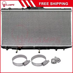 12783208 Hilamps For 93-97 Geo Prizm Toyota Corolla L4with Universal Oil Hose Clamps Kit Radiator