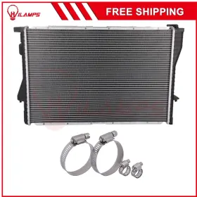 12824206 Hilamps For 97-98 Bmw 528i 540i 740i 850ci With Universal Oil Hose Clamps Kit Radiator