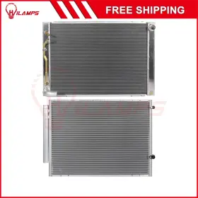 13090170 Hilamps Aluminum Radiator And Ac Condenser Cooling Kit For 04-06 Toyota Sienna 3.3l