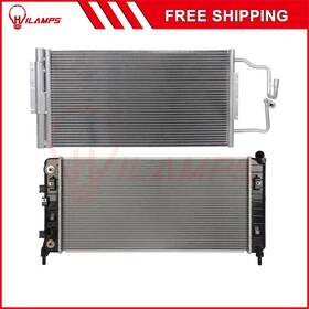Hilamps 13275206 For 08-09 Buick Lacrosse 06-11 Chevrolet Impala Radiator And Condenser Cooling Kit