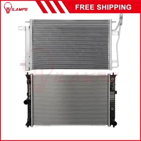 13275217 Hilamps For 2010-2012 Ford Fusion Lincoln Mkz Aluminum Radiator And Condenser Cooling Kit