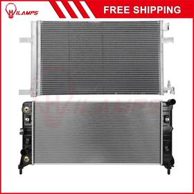 Hilamps 13275220 For 2014-2016 Chevrolet Impala 3.6l Aluminum Radiator And Ac Condenser Cooling Kit