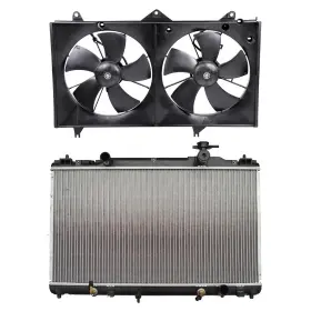13527181 Hilamps Brand New Cooling Fan And 2436 Radiator Kit Fit For 2002-2006 Toyota Camry 2.4l