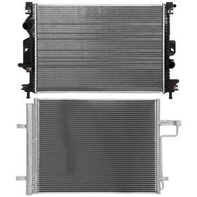 Hilamps 13527563 Ac Condenser Cooling Kit And Aluminum Radiator For 2013-2016 2017 2018 Ford C-max
