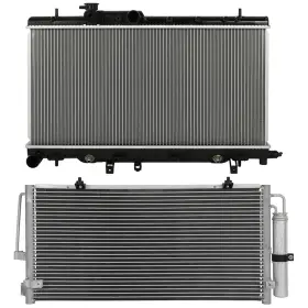 13527576 Hilamps Ac Condenser Cooling Kit And Aluminum Radiator For 2002-2006 2007 Subaru Impreza 13527576 Hilamps Ac Condenser Cooling Kit And Aluminum Radiator For 2002-2006 2007 Subaru Impreza