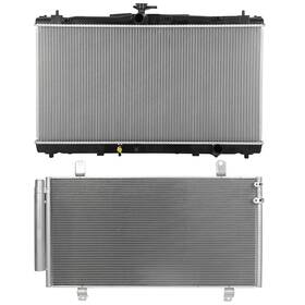 Hilamps 13527619 Ac Condenser Cooling Kit And Aluminum Radiator For2013-2016 2018 Lexus Es300h